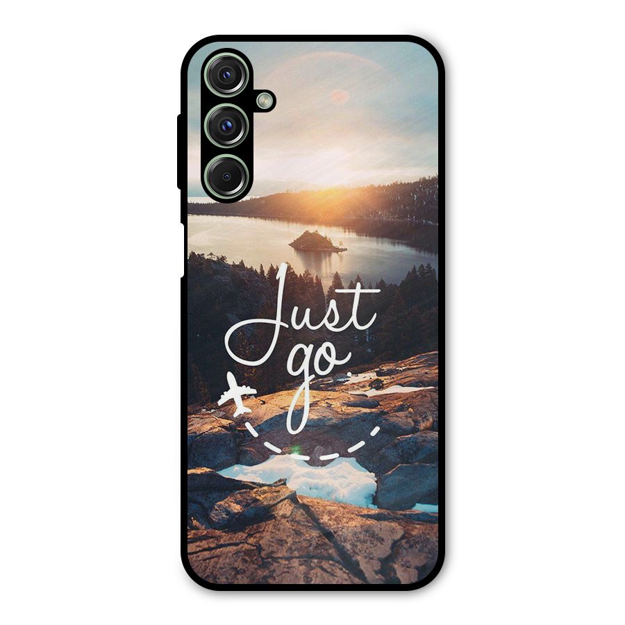 Morning Just Go Metal Back Case for Galaxy M34