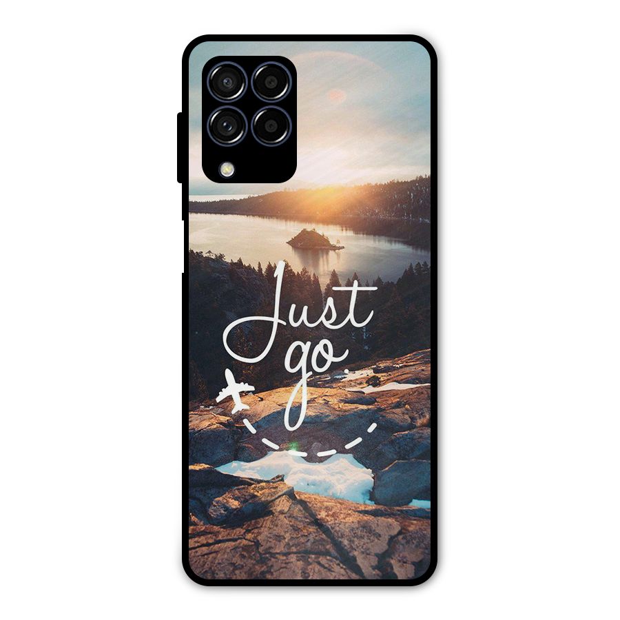 Morning Just Go Metal Back Case for Galaxy M53 5G