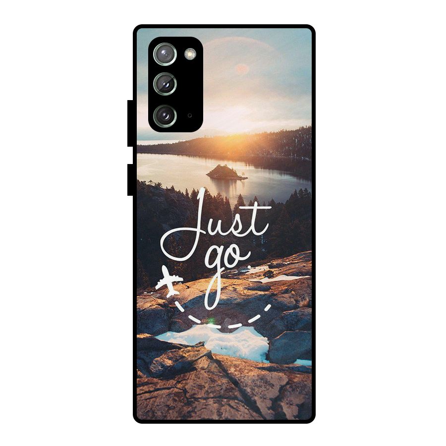 Morning Just Go Metal Back Case for Galaxy Note 20