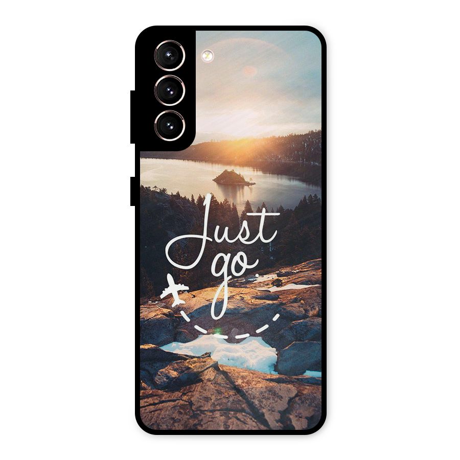 Morning Just Go Metal Back Case for Galaxy S21 5G