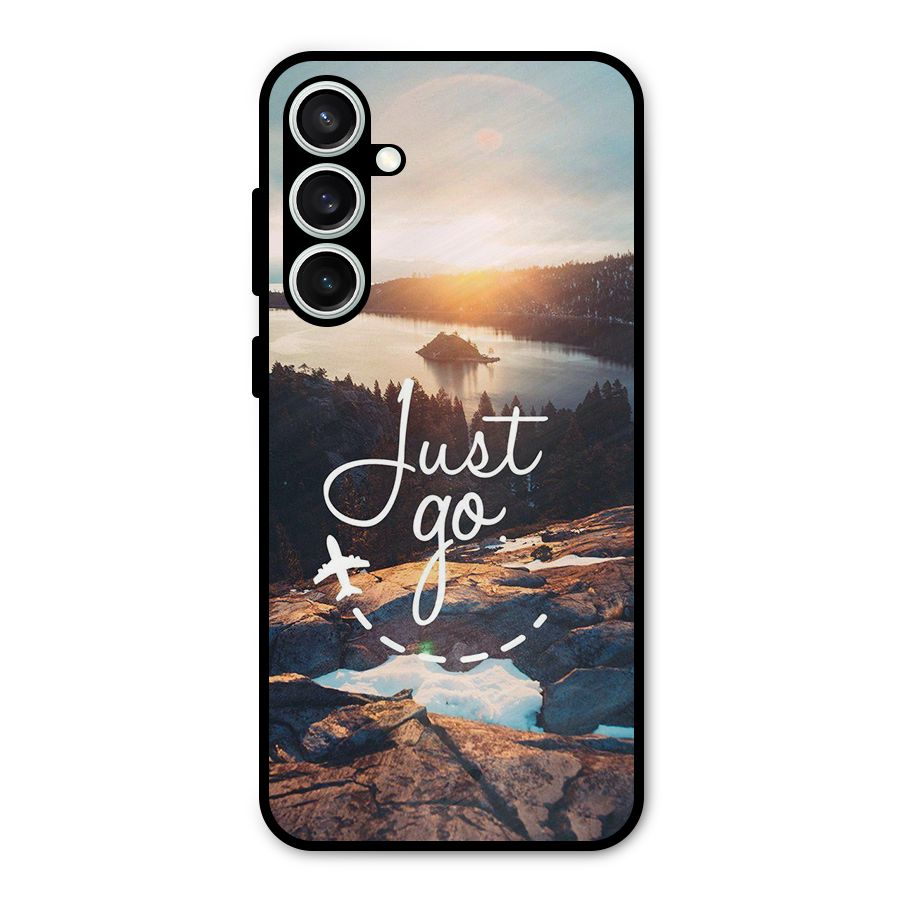 Morning Just Go Metal Back Case for Galaxy S23 FE