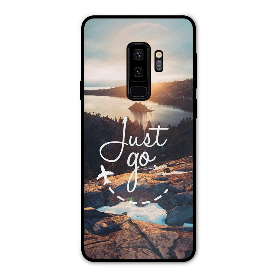 Morning Just Go Metal Back Case for Galaxy S9 Plus