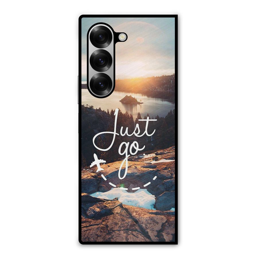 Morning Just Go Metal Back Case for Galaxy Z Fold6