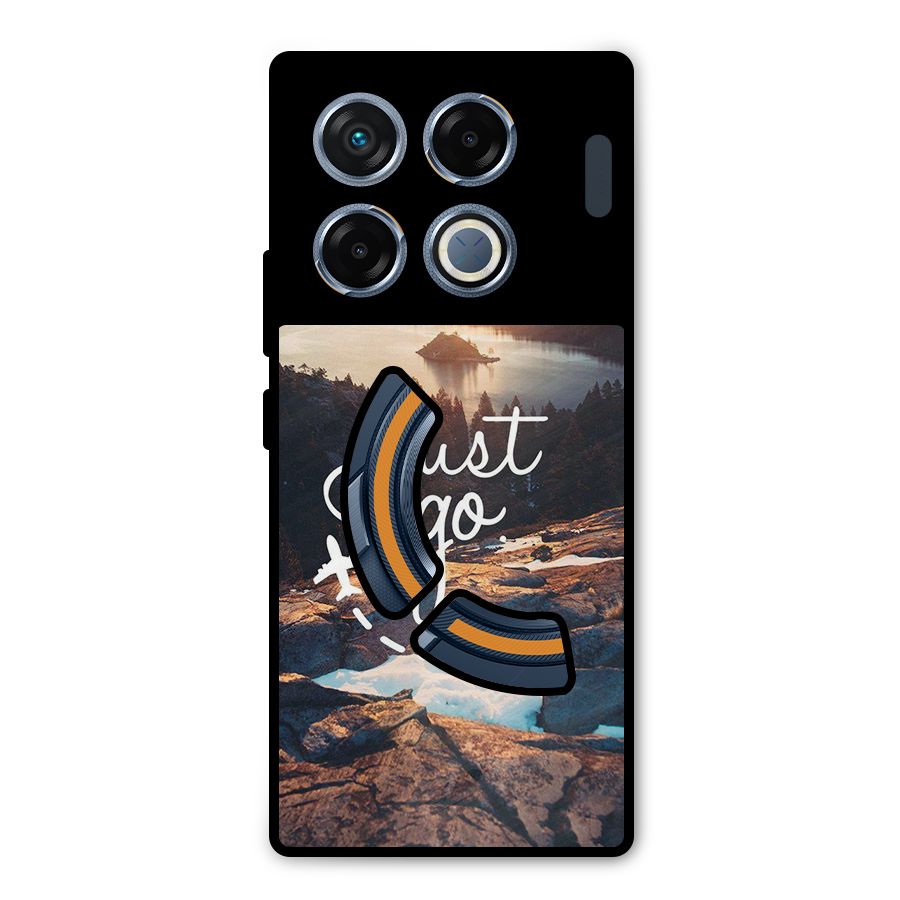Morning Just Go Metal Back Case for Infinix GT 20 Pro