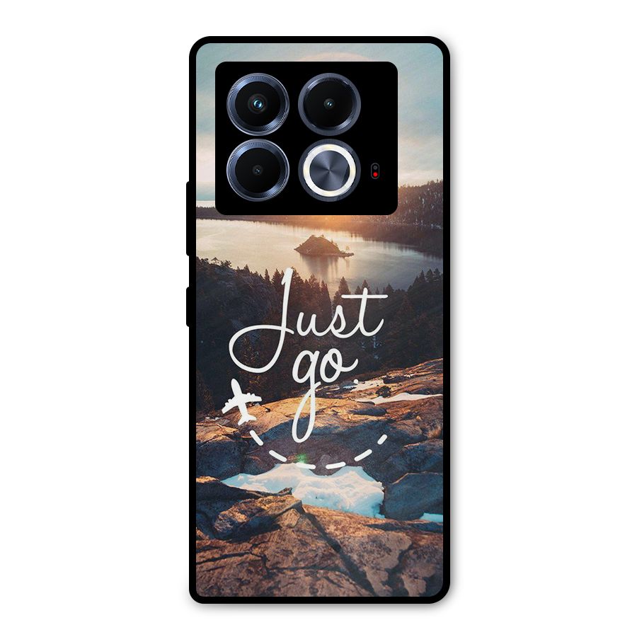 Morning Just Go Metal Back Case for Infinix Note 40 5G