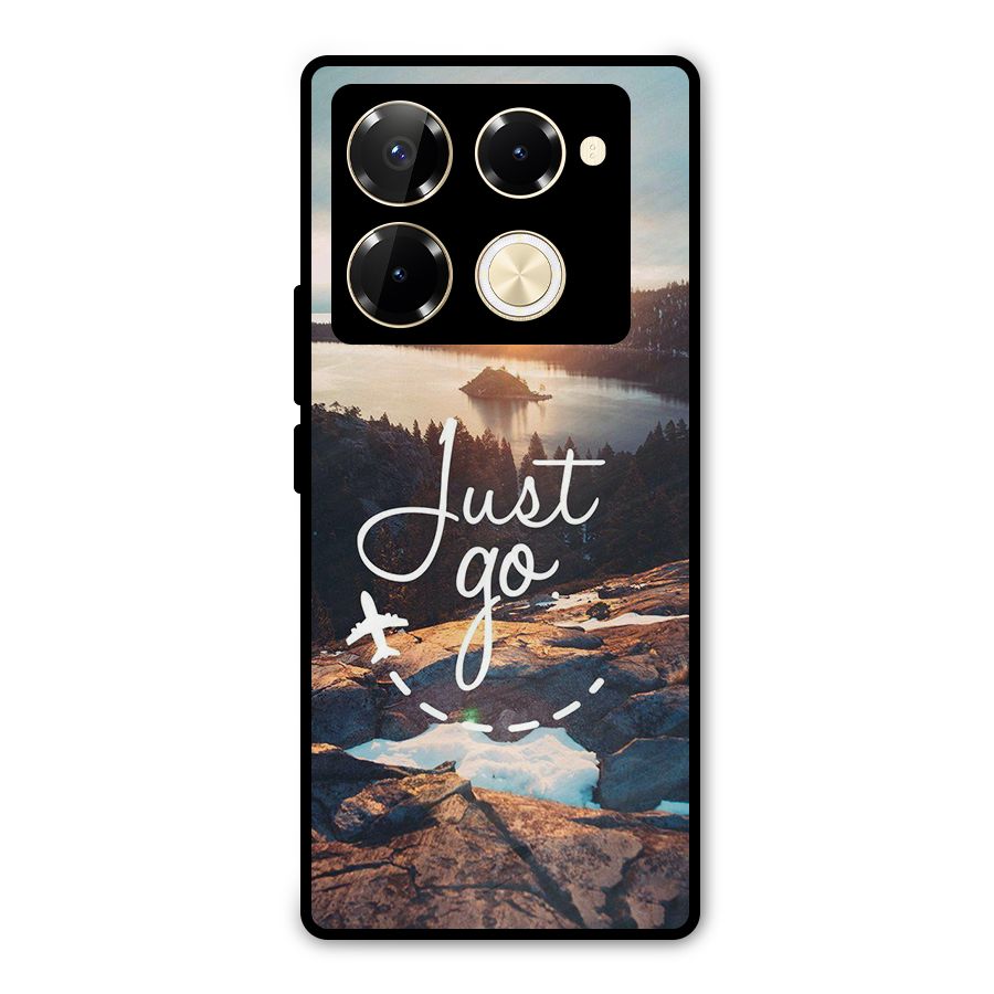 Morning Just Go Metal Back Case for Infinix Note 40 Pro Plus