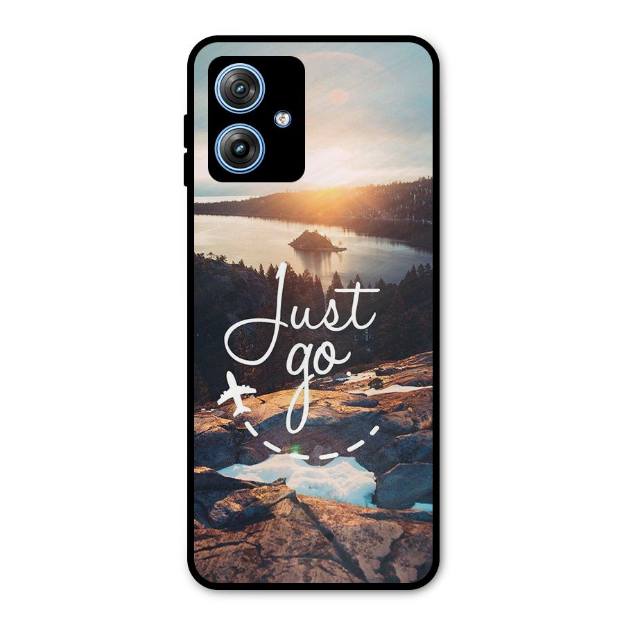 Morning Just Go Metal Back Case for Moto G54