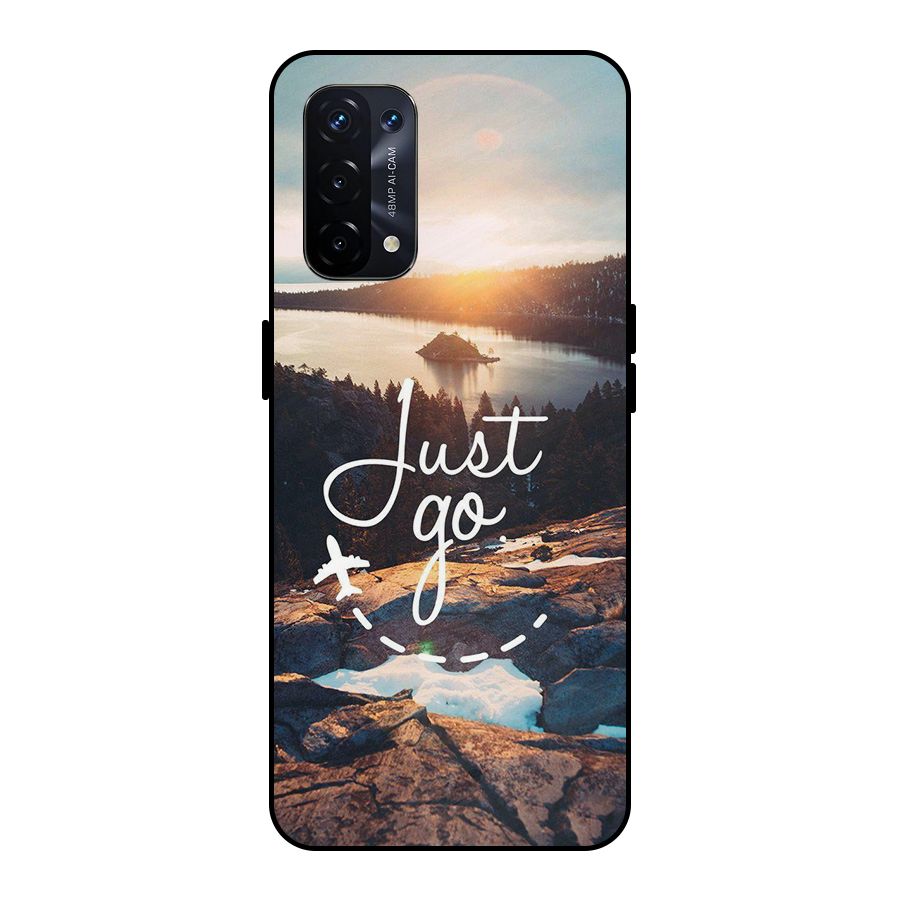 Morning Just Go Metal Back Case for Oppo A74 5G