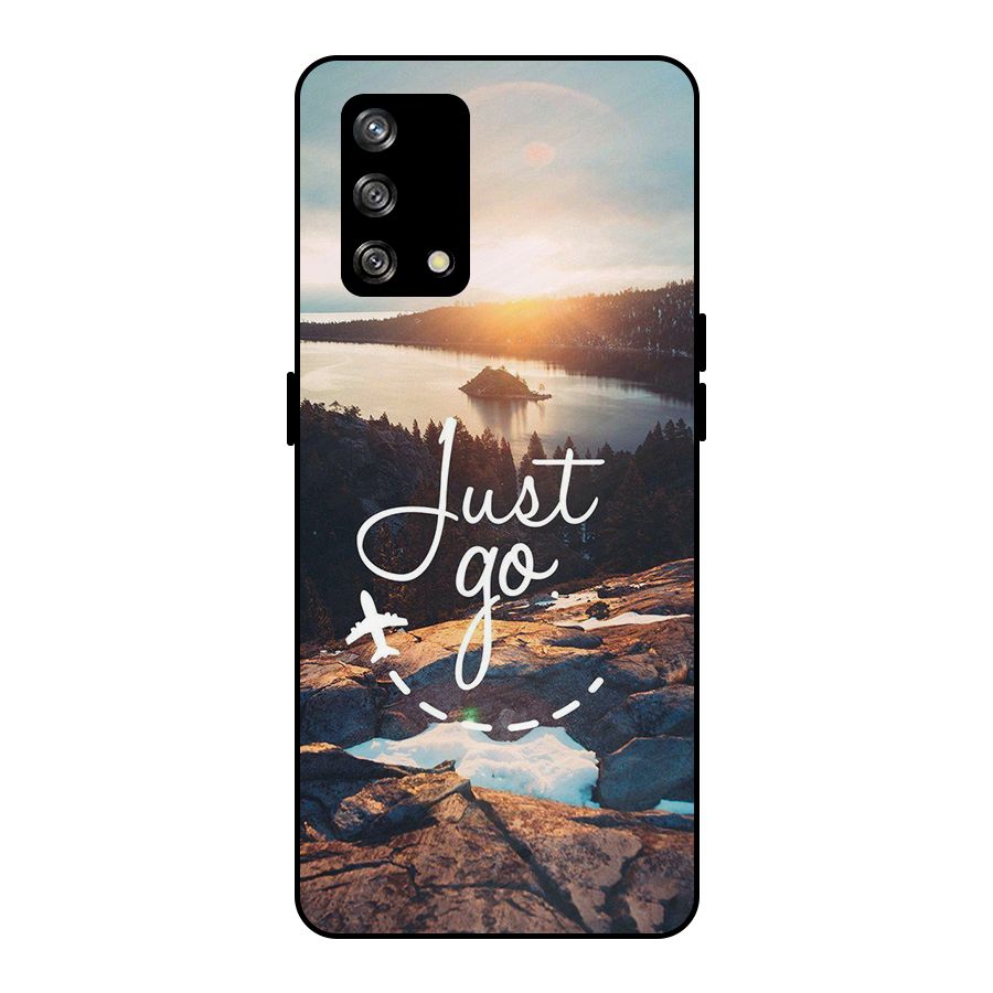 Morning Just Go Metal Back Case for Oppo F19
