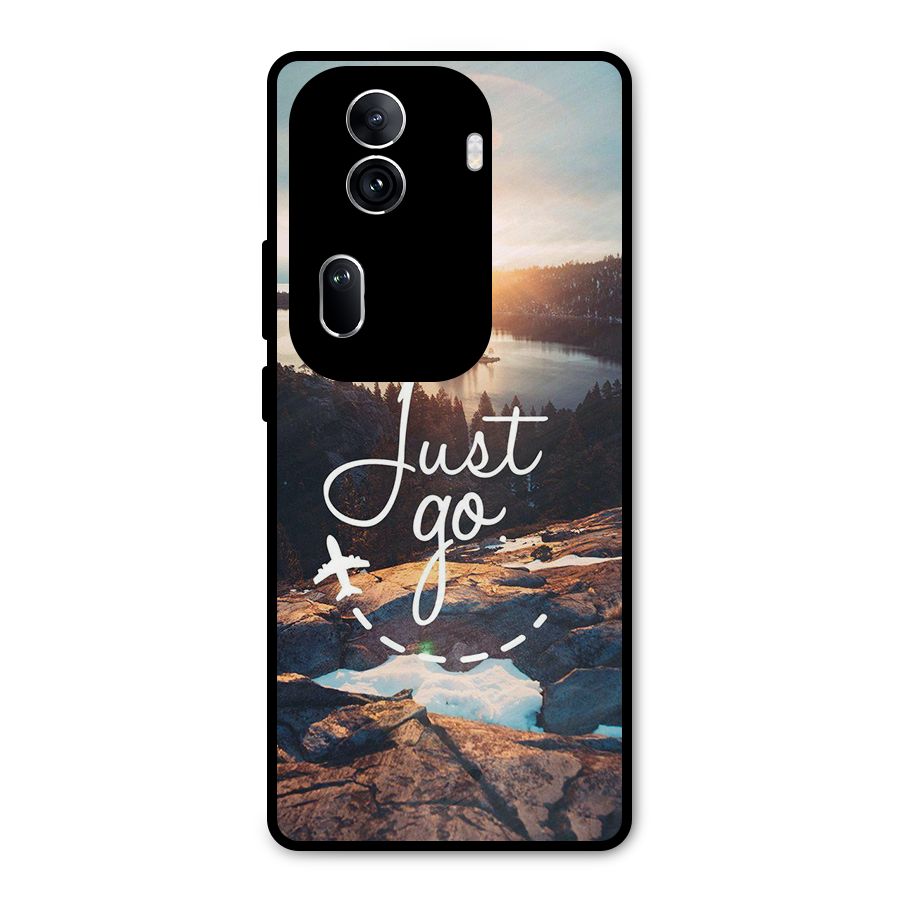 Morning Just Go Metal Back Case for Oppo Reno11 Pro 5G