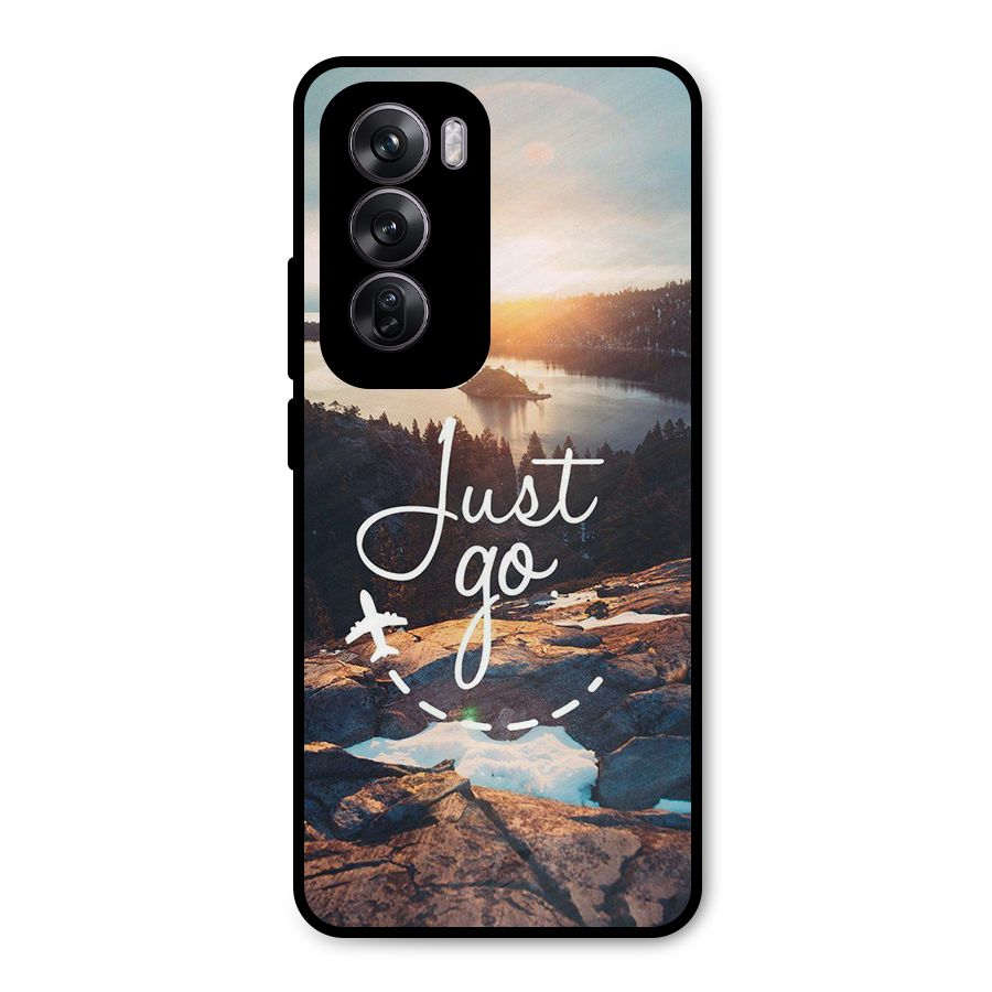 Morning Just Go Metal Back Case for Oppo Reno12 Pro