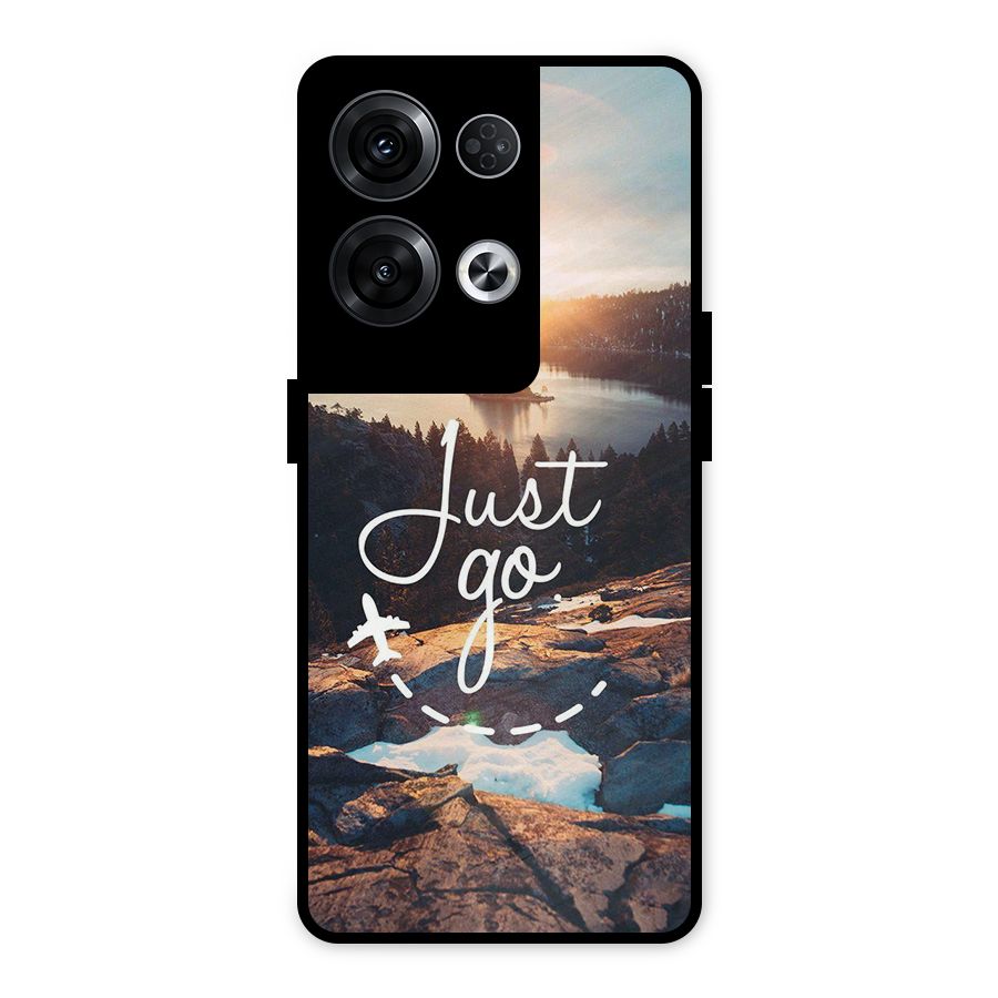Morning Just Go Metal Back Case for Oppo Reno8 Pro 5G