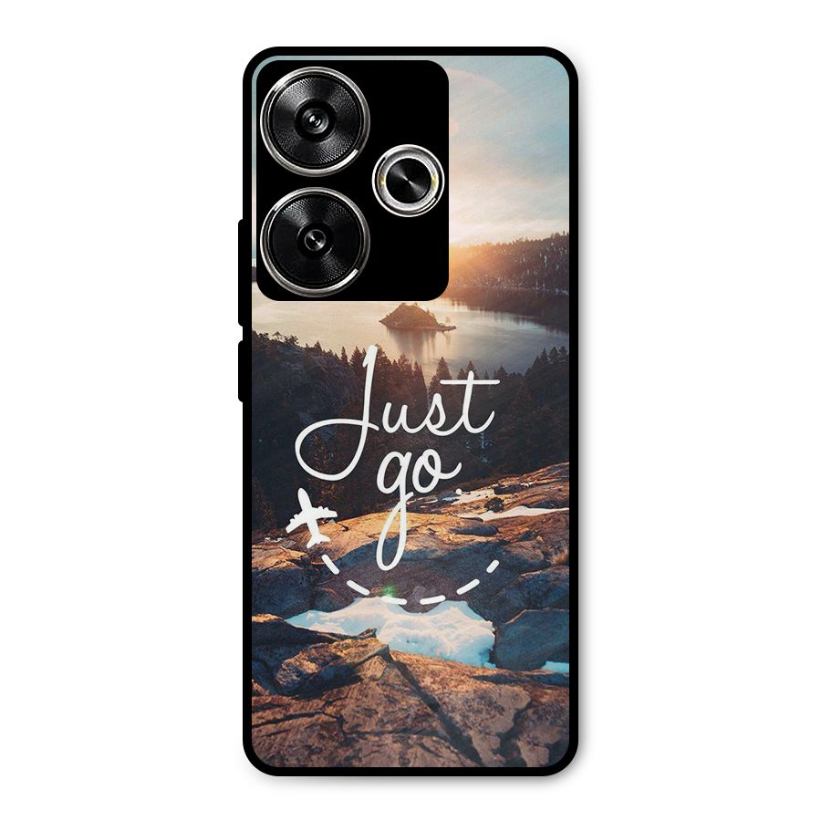 Morning Just Go Metal Back Case for Poco F6