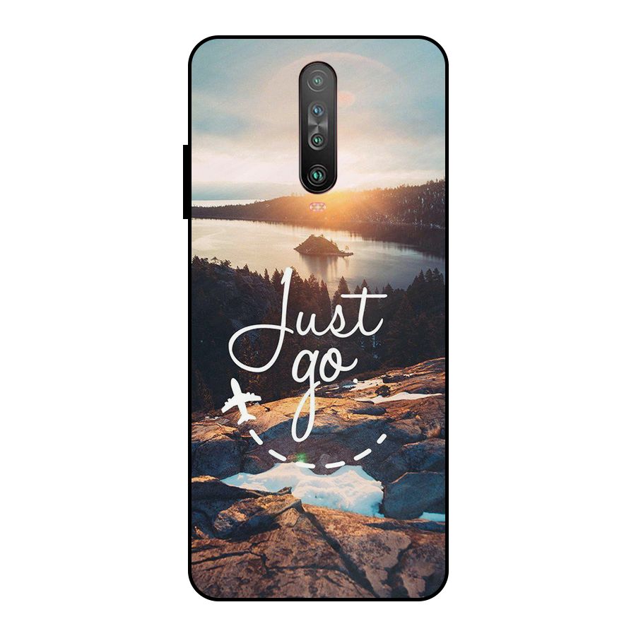 Morning Just Go Metal Back Case for Poco X2
