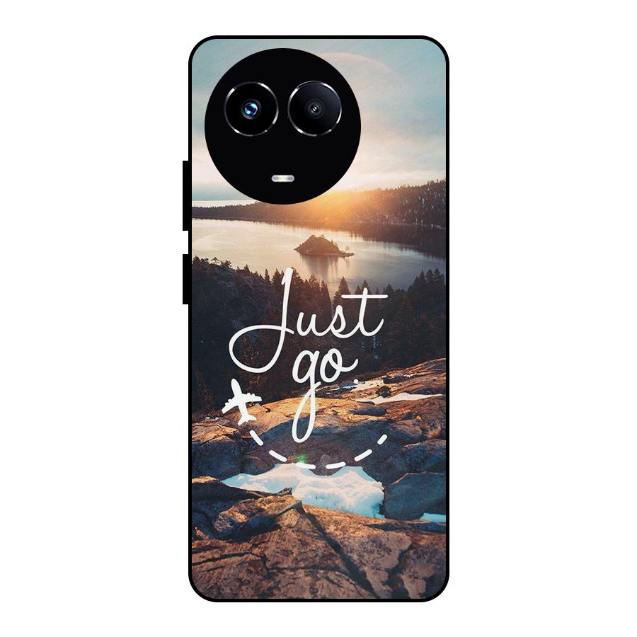 Morning Just Go Metal Back Case for Realme 11 5G