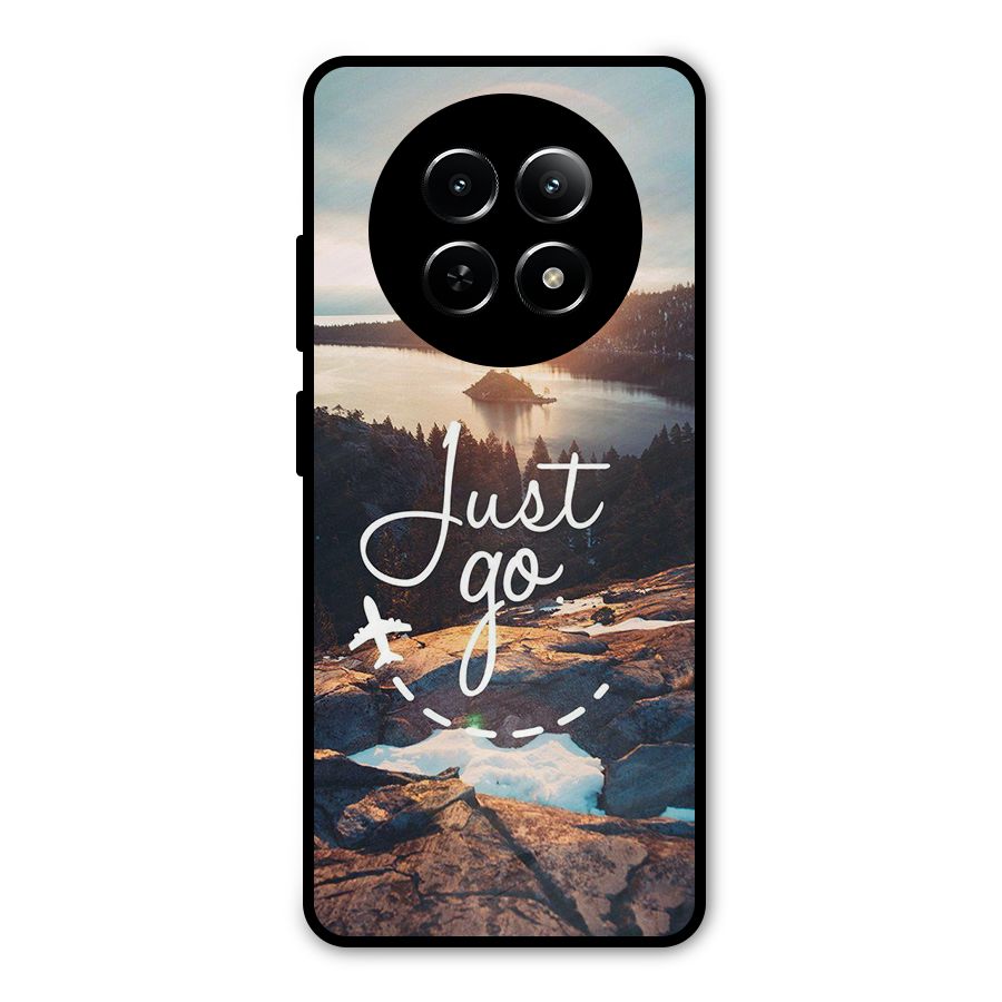 Morning Just Go Metal Back Case for Realme 13