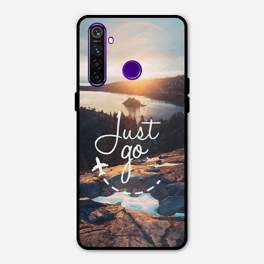 Morning Just Go Metal Back Case for Realme 5 Pro