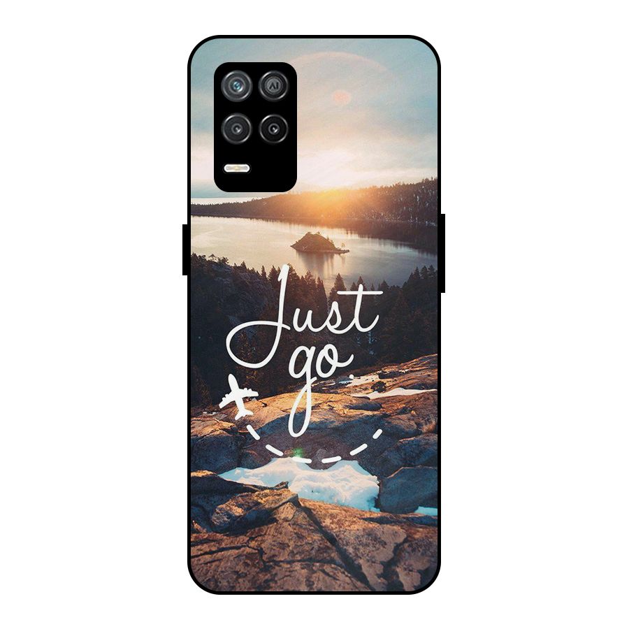 Morning Just Go Metal Back Case for Realme 8s 5G