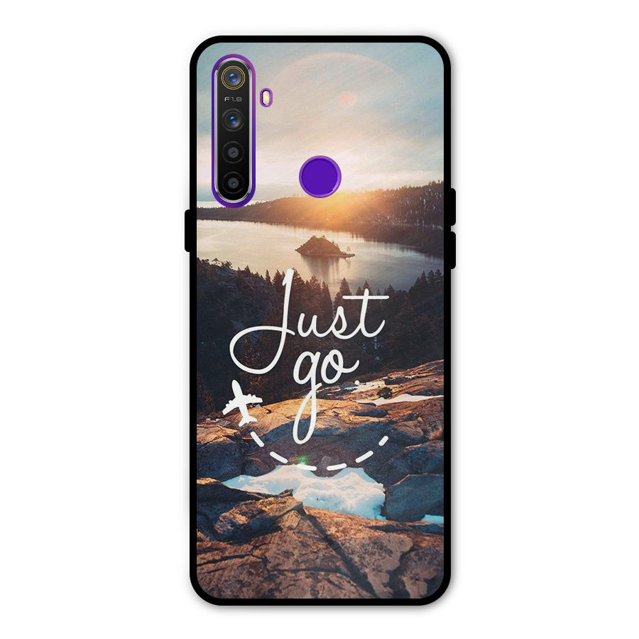 Morning Just Go Metal Back Case for Realme Narzo 10