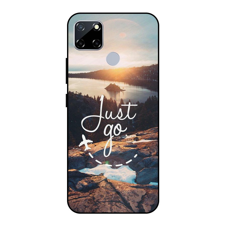 Morning Just Go Metal Back Case for Realme Narzo 20