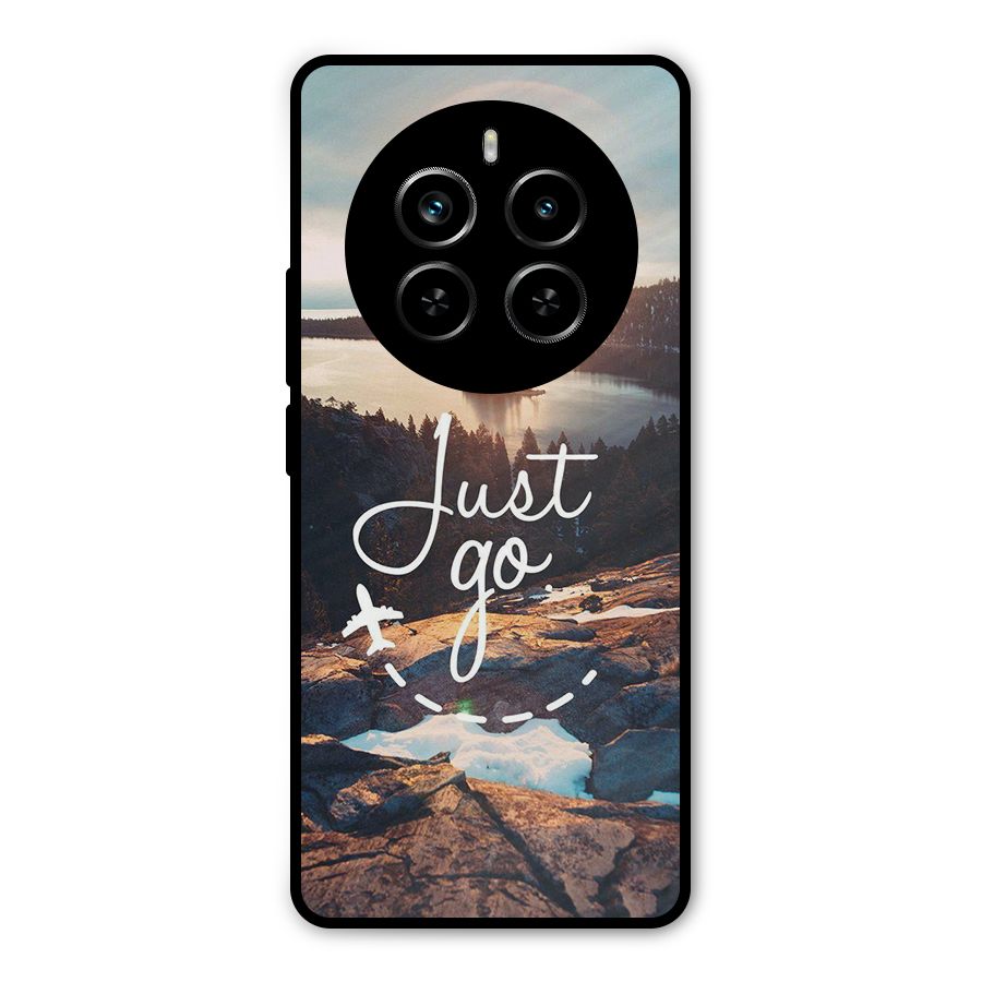 Morning Just Go Metal Back Case for Realme P1 Pro