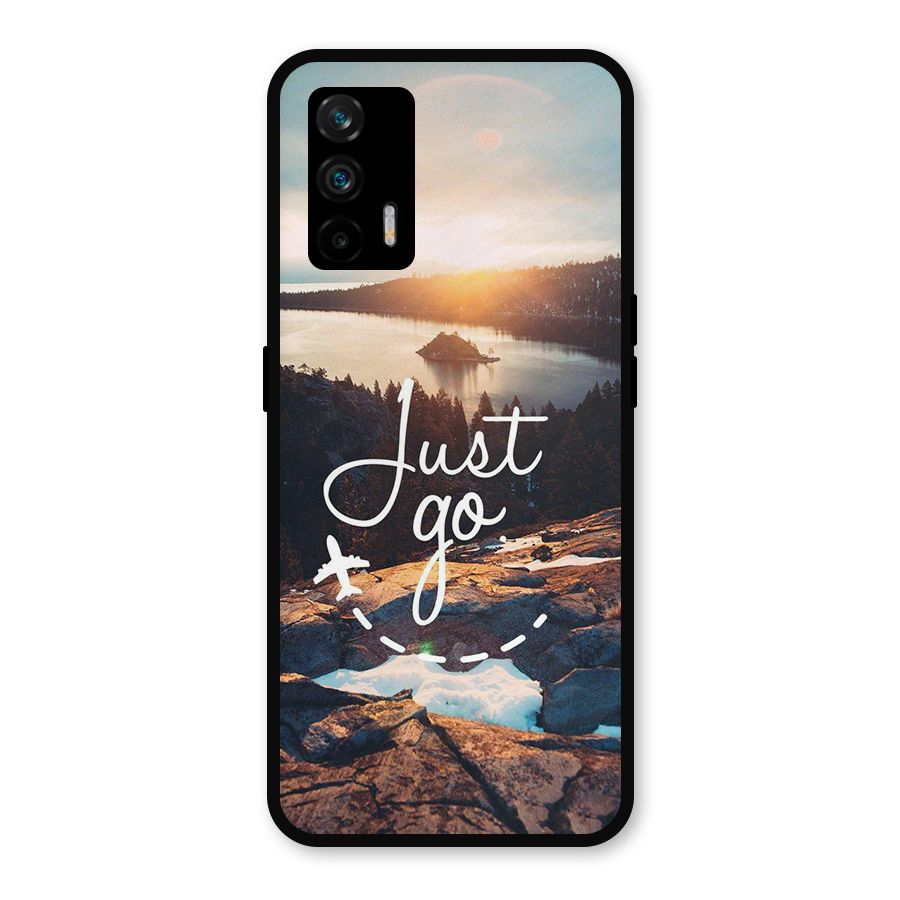 Morning Just Go Metal Back Case for Realme X7 Max