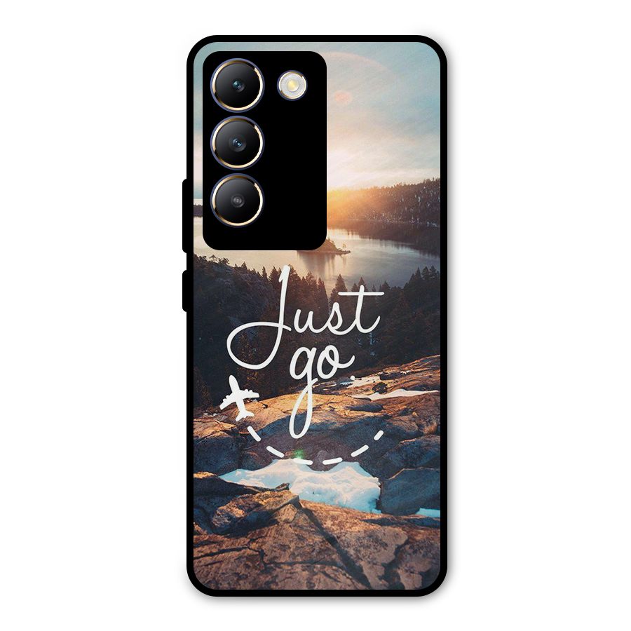 Morning Just Go Metal Back Case for Vivo T3 5G