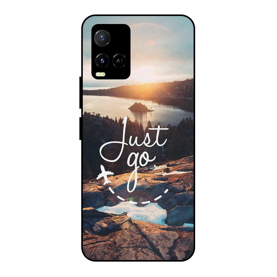 Morning Just Go Metal Back Case for Vivo Y21
