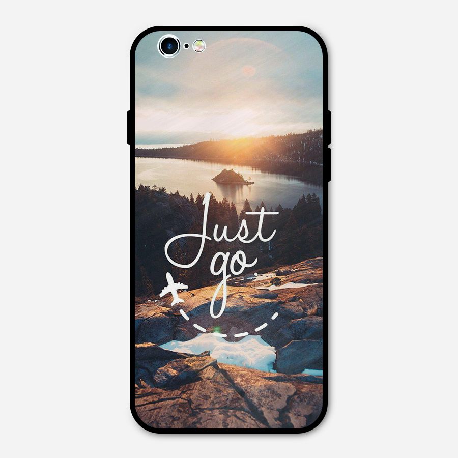 Morning Just Go Metal Back Case for iPhone 6 6s