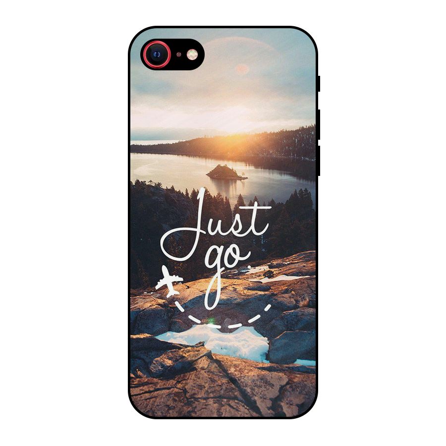 Morning Just Go Metal Back Case for iPhone 7