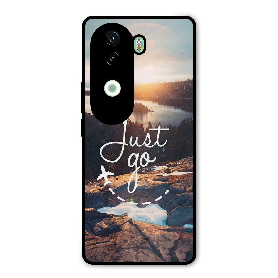 Morning Just Go Metal Back Case for iQOO Z9s