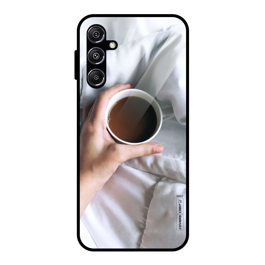 Morning Mocha Glass Back Case for Galaxy M34 5G