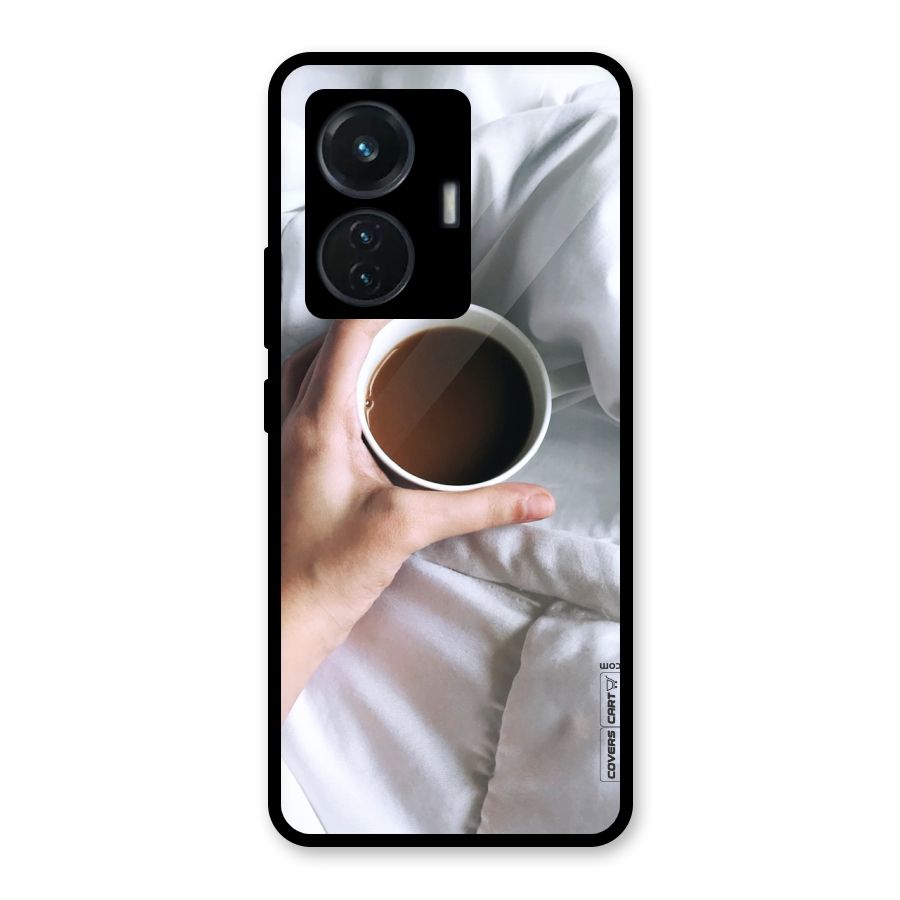 Morning Mocha Glass Back Case for Vivo T1 44W