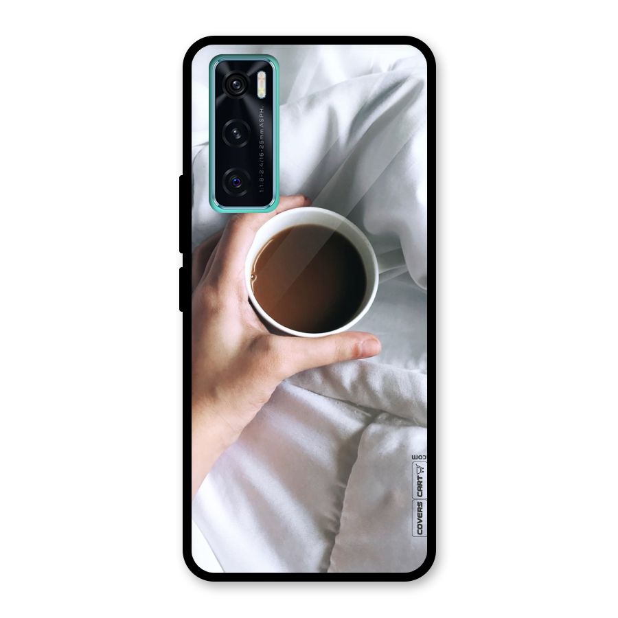 Morning Mocha Glass Back Case for Vivo V20 SE