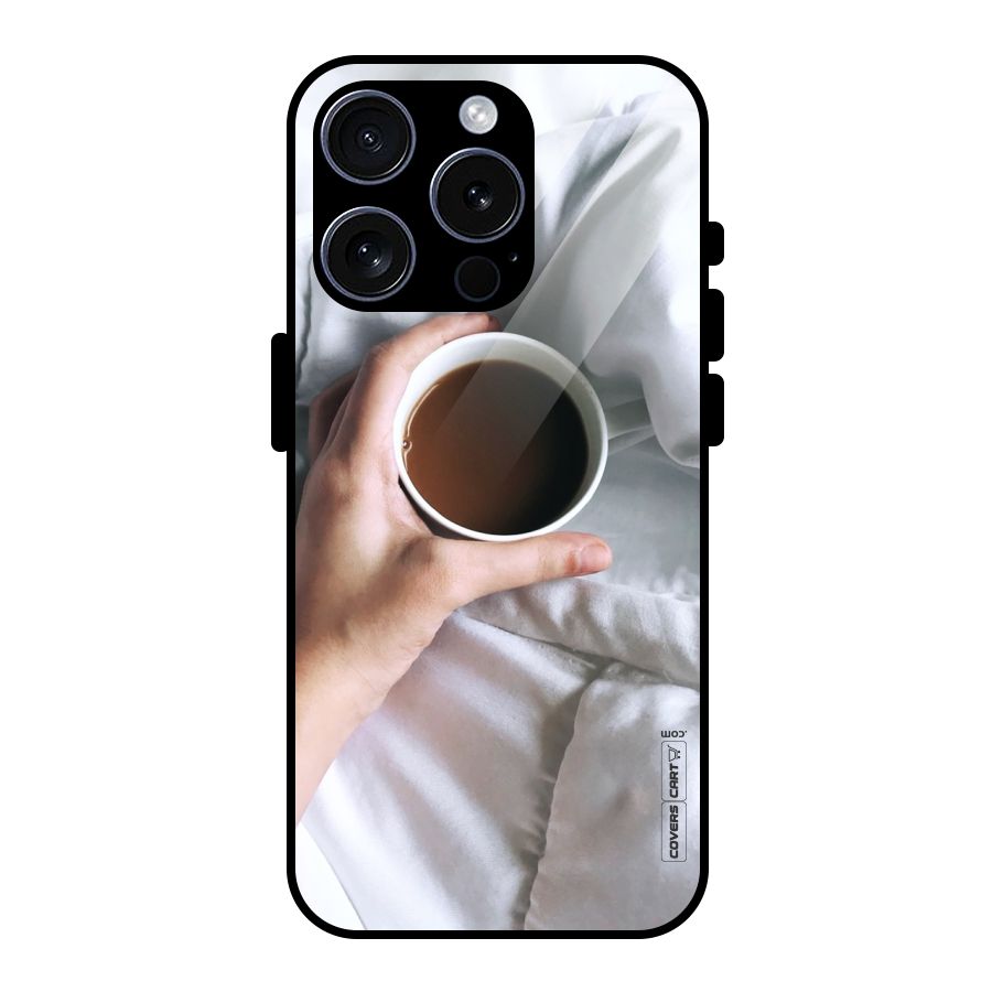 Morning Mocha Glass Back Case for iPhone 15 Pro