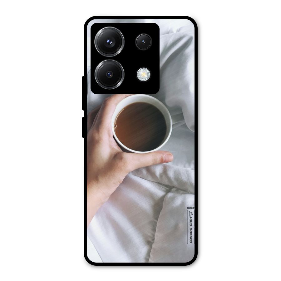 Morning Mocha Metal Back Case for Poco X6