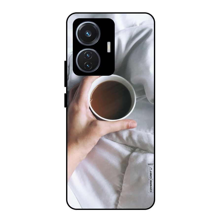 Morning Mocha Metal Back Case for Vivo T1 44W