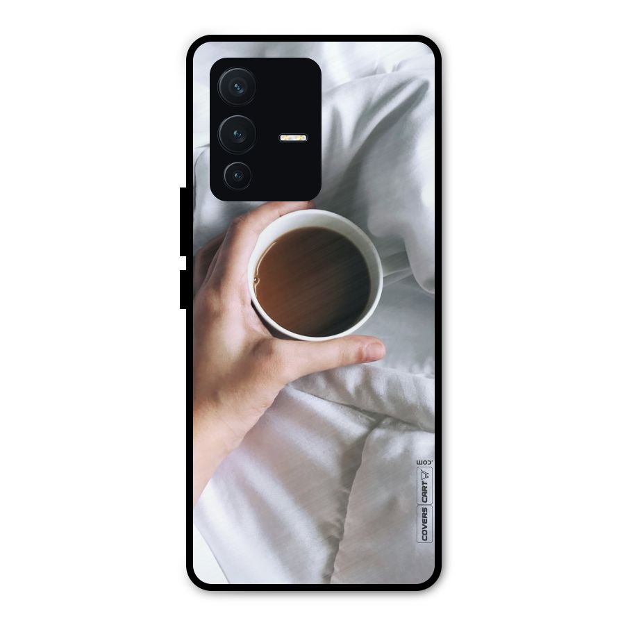 Morning Mocha Metal Back Case for Vivo V23 Pro