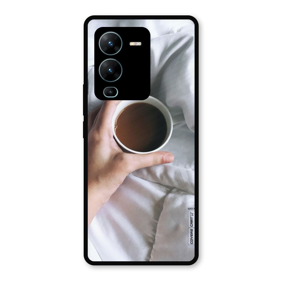Morning Mocha Metal Back Case for Vivo V25 Pro