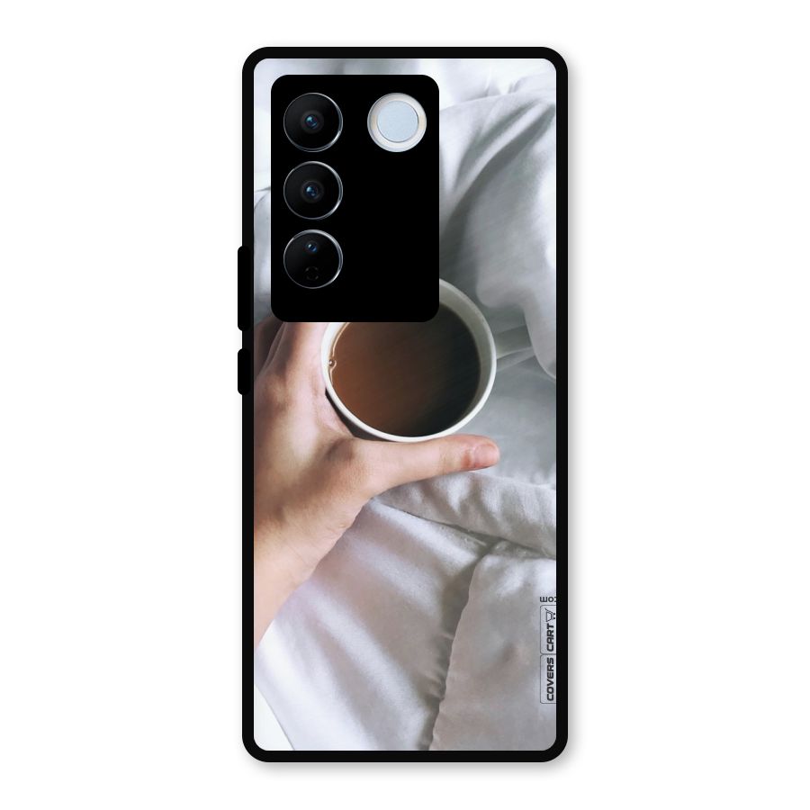 Morning Mocha Metal Back Case for Vivo V27 Pro
