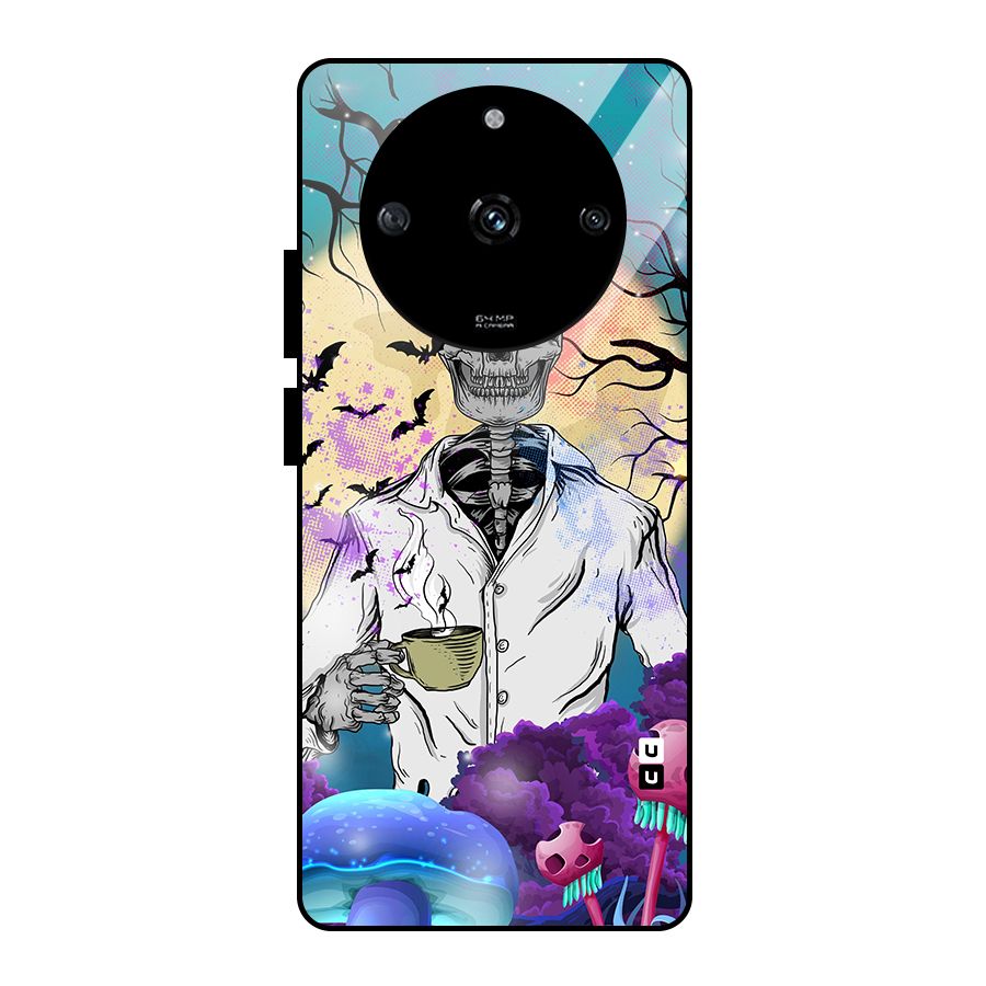 Morning Tea Skull Glass Back Case for Realme Narzo 60 5G