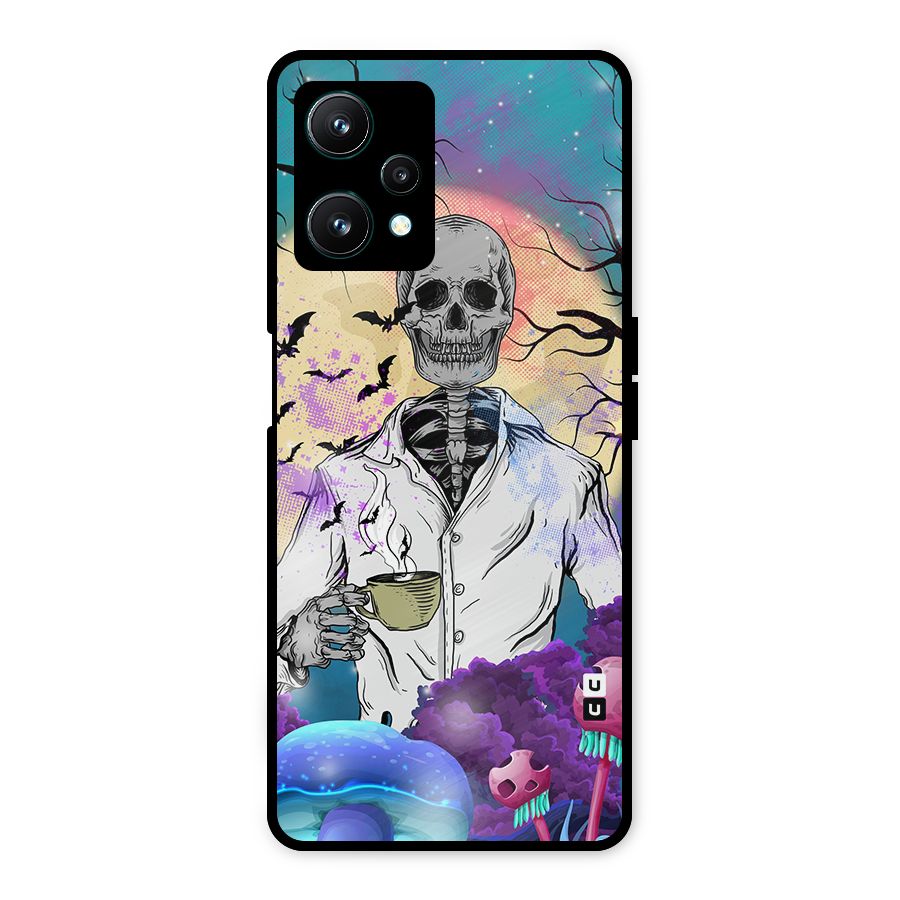 Morning Tea Skull Metal Back Case for Realme 9 Pro 5G