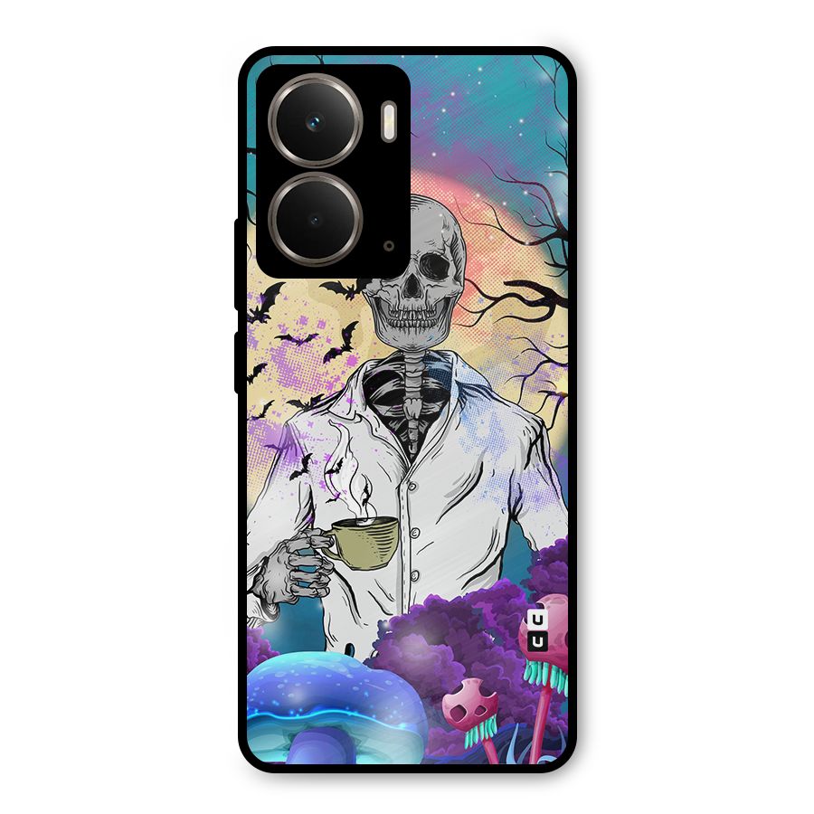 Morning Tea Skull Metal Back Case for Realme P3