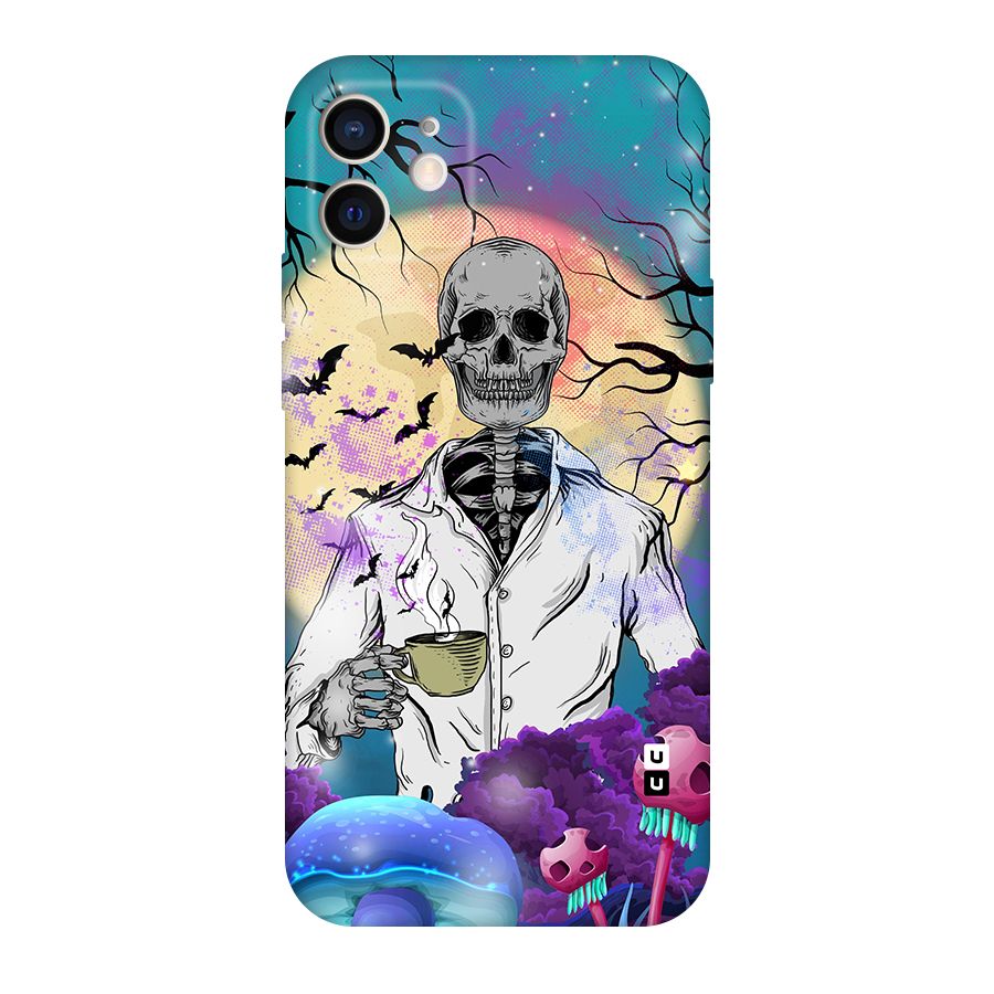 Morning Tea Skull Original Polycarbonate Back Case for iPhone 12