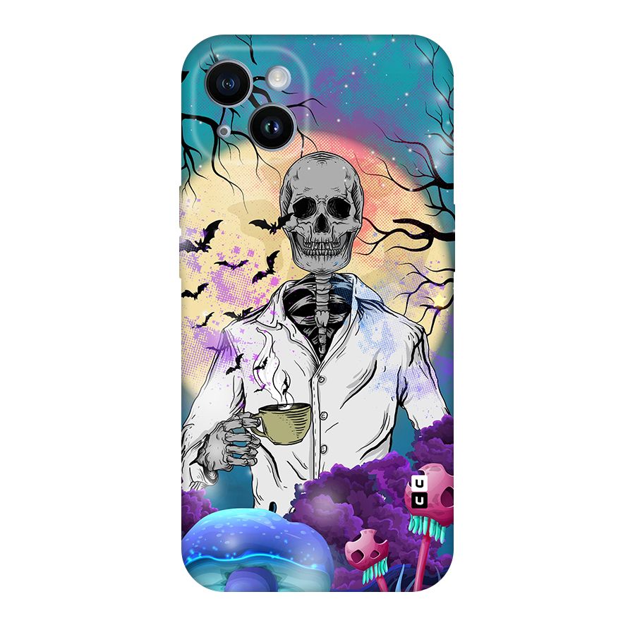 Morning Tea Skull Original Polycarbonate Back Case for iPhone 14