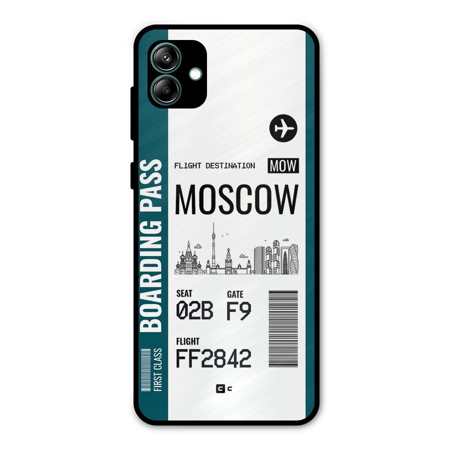 Moscow Boarding Pass Metal Back Case for Galaxy A04