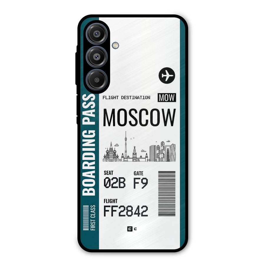Moscow Boarding Pass Metal Back Case for Galaxy A16 5G
