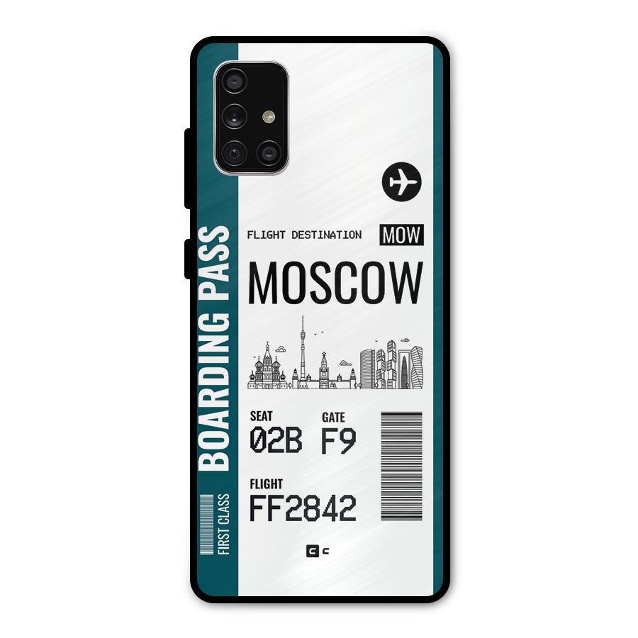 Moscow Boarding Pass Metal Back Case for Galaxy A71