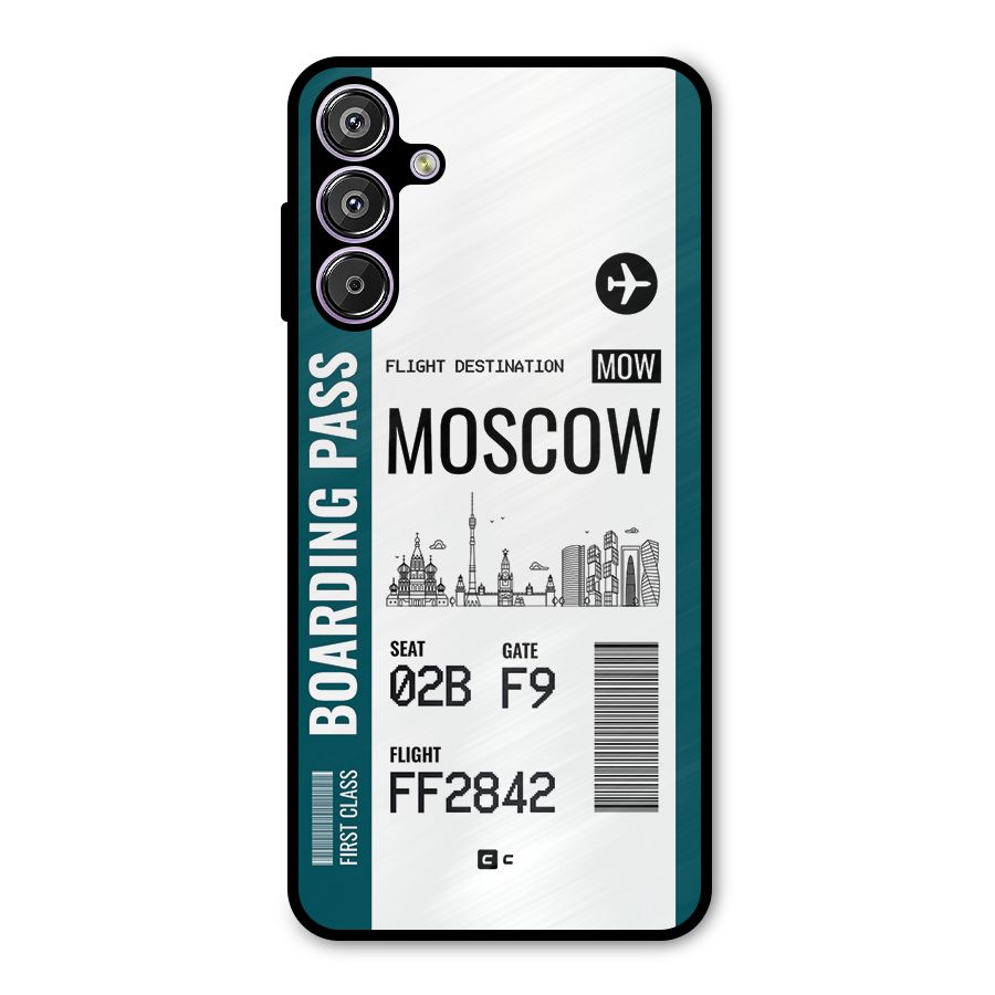 Moscow Boarding Pass Metal Back Case for Galaxy M15