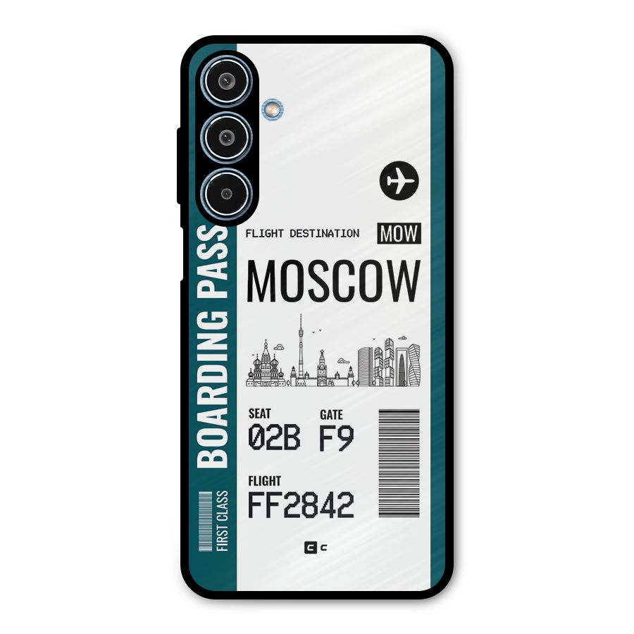 Moscow Boarding Pass Metal Back Case for Galaxy M35